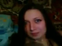 A gorgeous brunette adolescent of legal age wants to leave her twat for her lover.